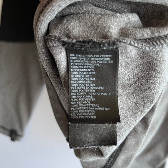 The North Face Women 100 Cider Full Zip Jacket Black Gray Size M Athleisure - Picture 6 of 7